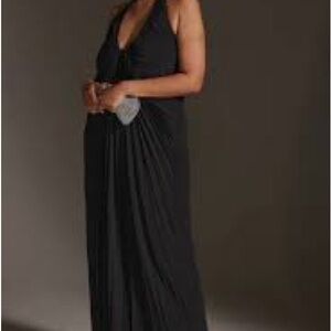 Anthropologie Black Maxi Dress